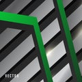 Abstract geometric vector background. shape stripe, and hexagon with color gradient , green ,white, gray, and black . Vector Royalty Free Stock Photo