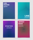 Abstract geometric vector backgrounds with line patterns. Modern minimalist design for posters and book covers Royalty Free Stock Photo