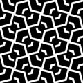 Abstract geometric vector pattern background in classic black and white