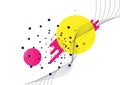 Abstract geometric background design,wireframe and dot nano technology, internet communication vector