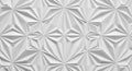 Abstract Geometric White 3D Background with Sharp Angular Folds and Shadows texture Royalty Free Stock Photo