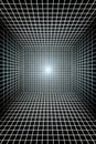 Abstract Geometric White Grid on Black Background Royalty Free Stock Photo