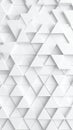 Abstract geometric white triangle pattern background 3D render, modern minimal design Royalty Free Stock Photo