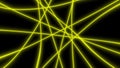Abstract geometric yellow and blue lines background neon glow dynamic element.