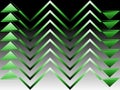 Abstract geometric zig zag black white green backgroud vector Royalty Free Stock Photo