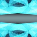 Abstract geometrical blue background. Vector