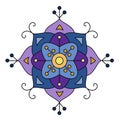 Abstract geometrical color ornament