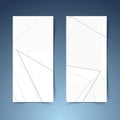 Abstract geometrical halftone grey line banner