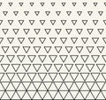 Abstract geometry black and white fashion triangle halftone pattern