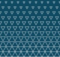 Abstract geometry blue fashion triangle halftone pattern