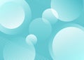 Vector Abstract Shiny Gradient Geometric Circles and Lines Texture in Light Teal Background Royalty Free Stock Photo