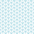 Abstract geometry light blue deco art three point star pattern Royalty Free Stock Photo