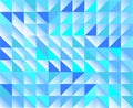 Blue and Cyan Background with Seamless Squares and Triangles Geometric Pattern Royalty Free Stock Photo