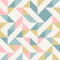 Abstract geometry in retro colors, diamond shapes geo pattern Royalty Free Stock Photo