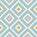 Abstract geometry in retro colors, diamond shapes geo pattern