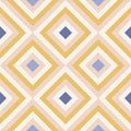 Abstract geometry in retro colors, diamond shapes geo pattern Royalty Free Stock Photo