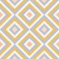 Abstract geometry in retro colors, diamond shapes geo pattern