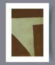 Abstract geometry simple lines wall art print