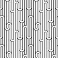 Abstract geometry stripped light seamless pattern