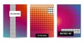 Abstract Geometry Style Brochures, Posters, Covers, Banners Templates Set with Bauhaus, Memphis and Hipster Graphic