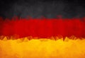 Abstract German flag polygon