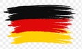 Abstract germany flag using brush style . vector illustration Royalty Free Stock Photo