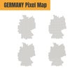 Abstract Germany Map with Dot Pixels Spot Modern Concept Design Isolated on White Background Vector illustration Royalty Free Stock Photo