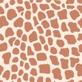 Abstract Giraffe skin. Seamless pattern with animal skin.