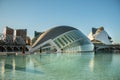 Abstract glass building with interesting architecture, Ciudad de las Artes y las Ciencias