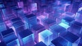 Abstract Glass Cubes Background. Generative ai Royalty Free Stock Photo