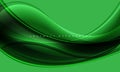 Abstract glass glossy curve wave on green design modern luxury futuristic creative background vector