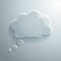 Abstract Glass Speech Bubble Royalty Free Stock Photo