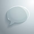 Abstract Glass Speech Bubble Royalty Free Stock Photo