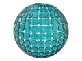 Abstract glass sphere structure 3d render Royalty Free Stock Photo