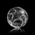 Abstract Glass Sphere Vector Royalty Free Stock Photo