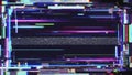 Abstract Glitch Art Background with Digital Noise and Corrupted Data Royalty Free Stock Photo