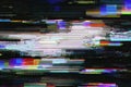 Abstract Glitch Art Digital Distortion, Data Corruption Royalty Free Stock Photo