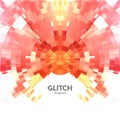 Abstract glitch textured background. Corrupted vector image. Colorful abstract background for your modern designs