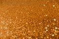 Abstract glitter golden sparkling New Year or Christmas background for your creative design or greeting card. Festive Royalty Free Stock Photo