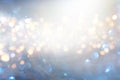 Abstract glitter silver, gold , blue lights background. de-focused Royalty Free Stock Photo