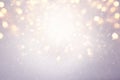 Abstract glitter silver, purple, blue and gold lights background. de-focused Royalty Free Stock Photo