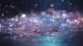 abstract glitter silver, purple, blue lights background. de-focused Royalty Free Stock Photo