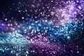 abstract glitter silver, purple, blue lights background. de-focused. banner Generated Ai Royalty Free Stock Photo