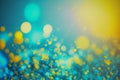 Abstract Glitter: Sunshine Yellow and Cerulean Blue