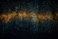 abstract glitter vintage abstract lights background. gold, silver, blue and black. de-focused Royalty Free Stock Photo