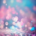 abstract glitter vintage lights background. silver, blue and pink. de-focused Royalty Free Stock Photo