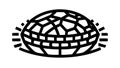 Abstract Global Grid, Digital Network Structure, vector design Generative AI Royalty Free Stock Photo