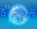 Abstract global telecommunications internet Royalty Free Stock Photo