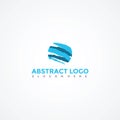 Abstract Globe Logo Template. Vector Illustrator Eps. 10 Royalty Free Stock Photo