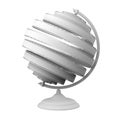 Abstract Globe With White Film